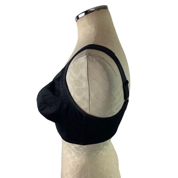 38D Playtex 18 Hour No Poke Underwire Bra Black Style 4698 - Picture 5 of 10